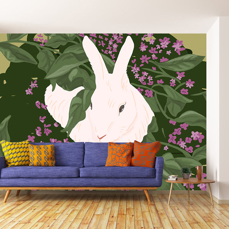 Illustration Stain Resistant Mural Wallpaper Animals Indoor Wall Mural