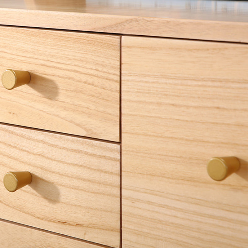 Solid Wood Accent Chest with Straight Legs 15.74" Wide Chest with 6 Drawers