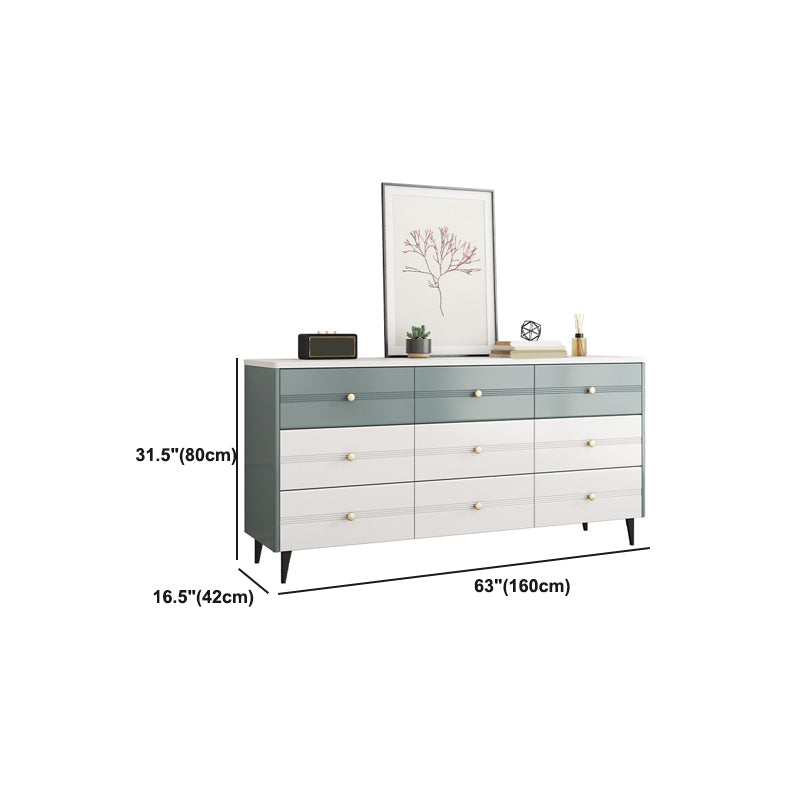 Rectangle Accent Chest with Soft Close Drawers Scratch Resistant Chest