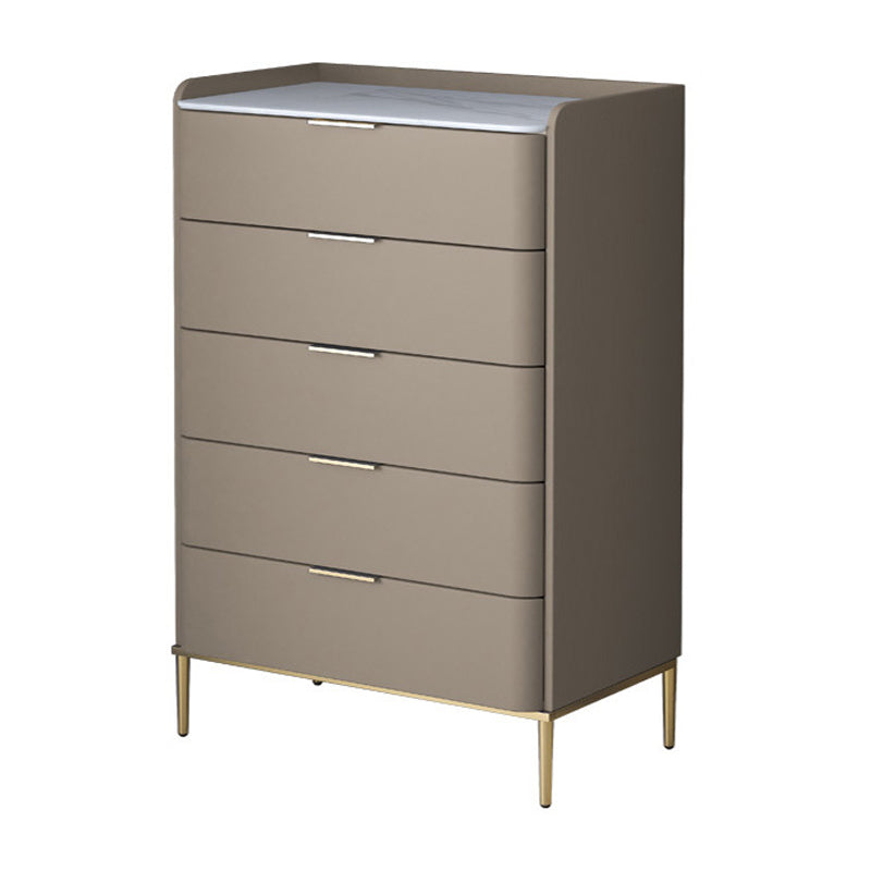 15.74" Wide Solid Wood Accent Chest with Drawers and Straight Legs Chest