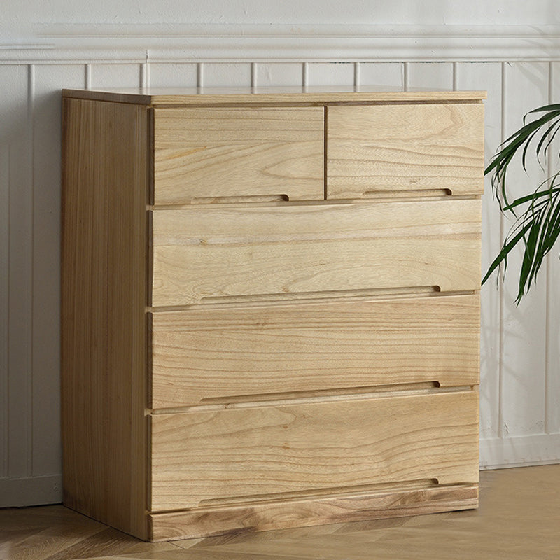 Brown Solid Wood Accent Chest with Drawers 16.92" Wide Contemporary Chest