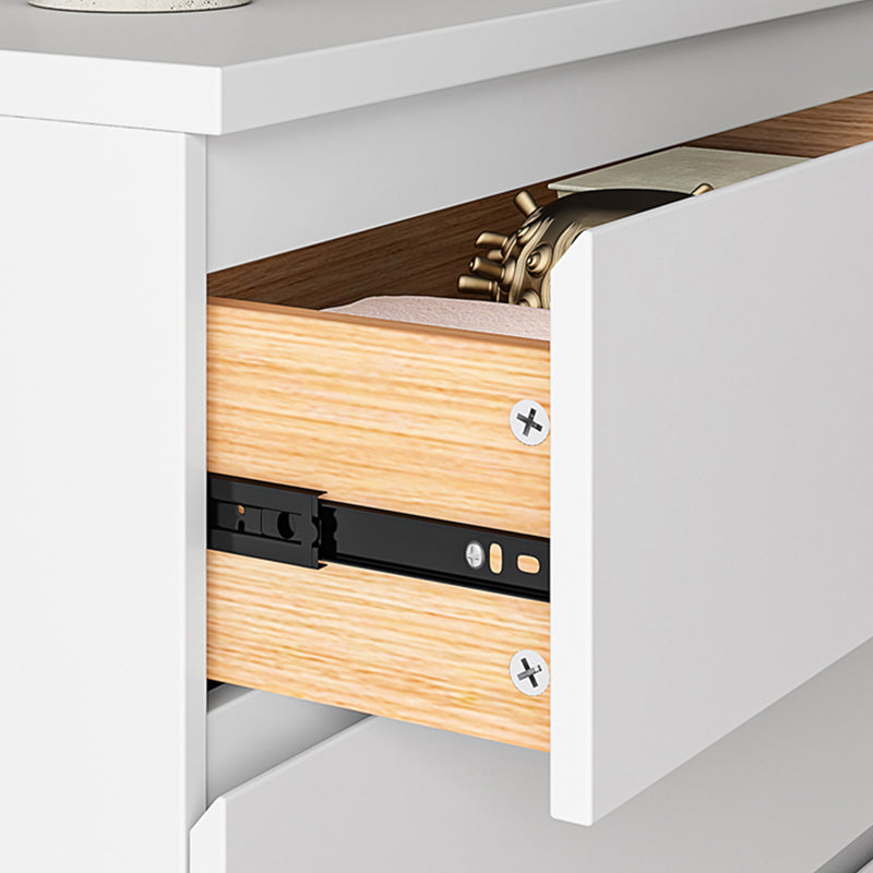 Contemporary Wood Accent Chest with 4/5 Drawers Rectangle Standard Chest