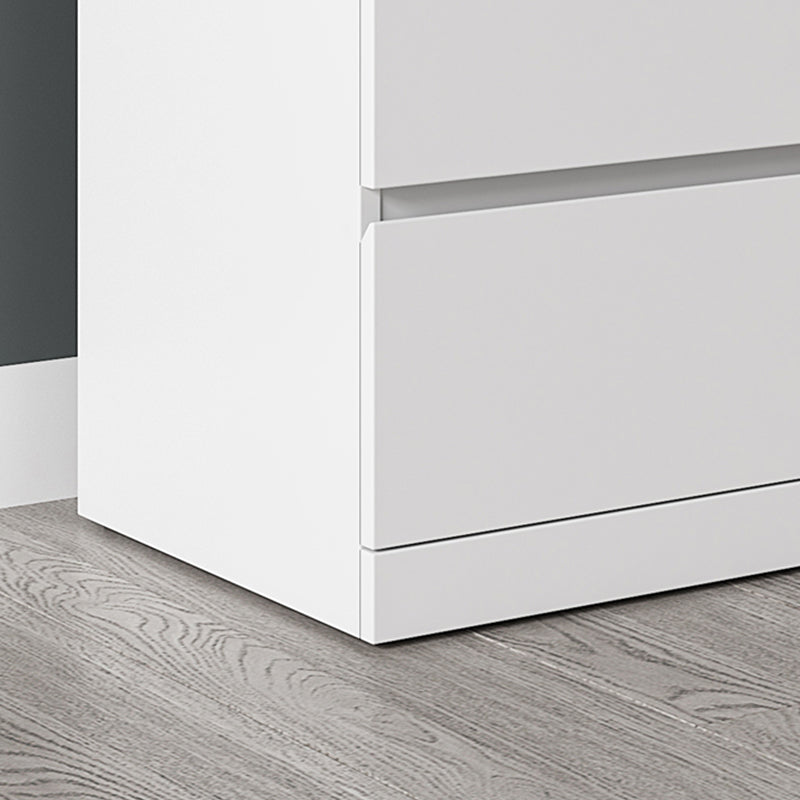 Contemporary Wood Accent Chest with 4/5 Drawers Rectangle Standard Chest