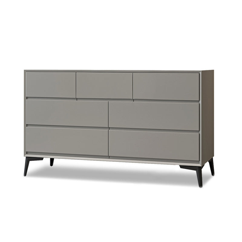 Modern Accent Chest with Drawers and 4 Bracket  Black Legs 15.7" W