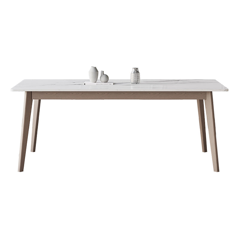 Medieval Modern Sintered Stone Top Table for Restaurant Rectangle Table with 4 Legs