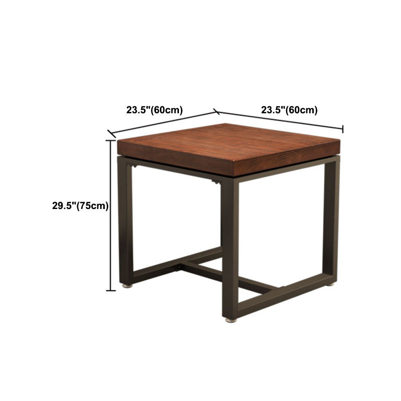 Industrial Rectangle Dining Room Table Solid Wood Trestle Base Dining Table