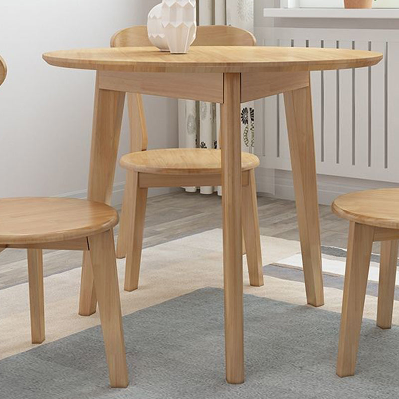 Modern Brown in Pine Dinning Table Round Dining Table for Kitchen