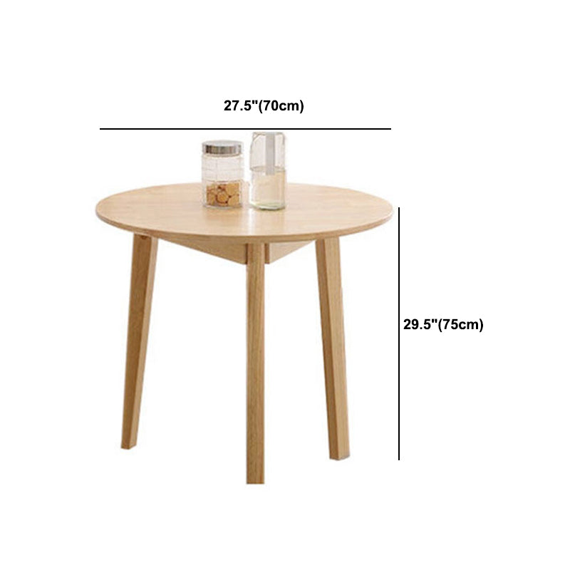 Modern Brown in Pine Dinning Table Round Dining Table for Kitchen
