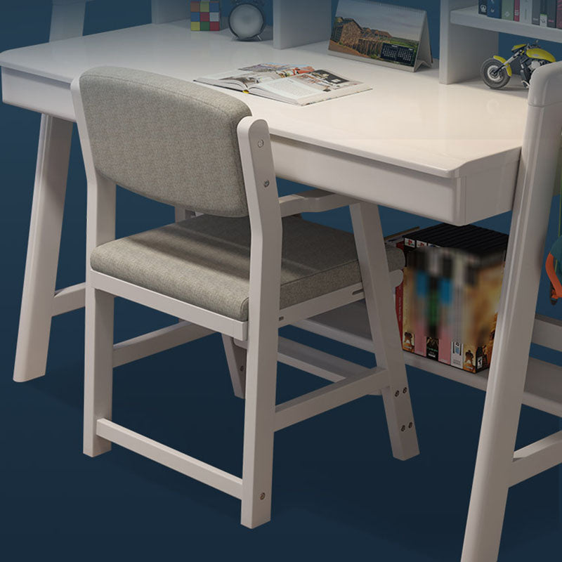 Contemporary Style Kitchen Chair Dining Arm Side Chairs with Wooden Legs