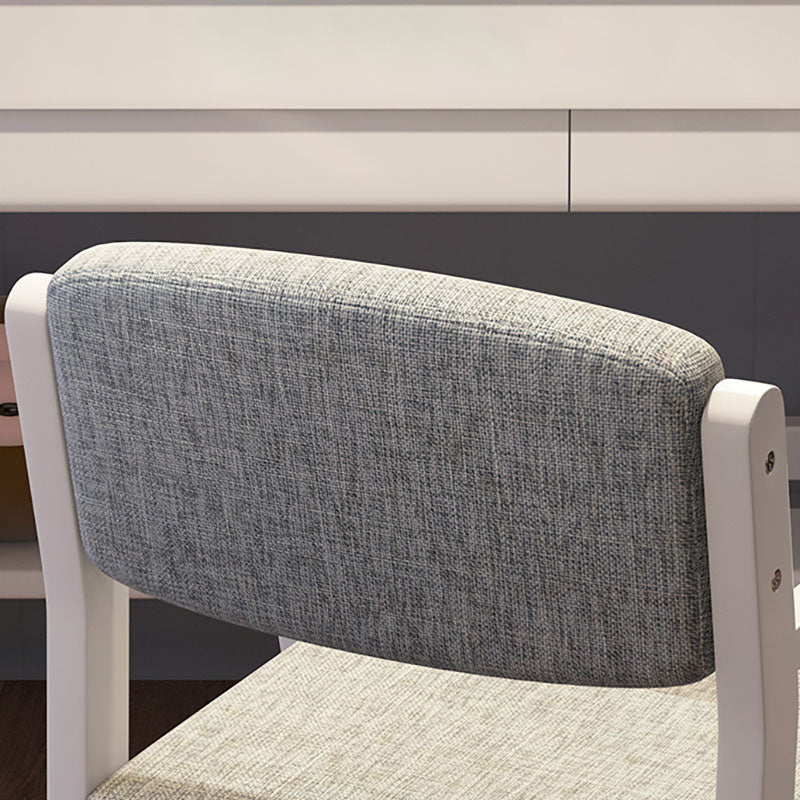 Contemporary Style Kitchen Chair Dining Arm Side Chairs with Wooden Legs