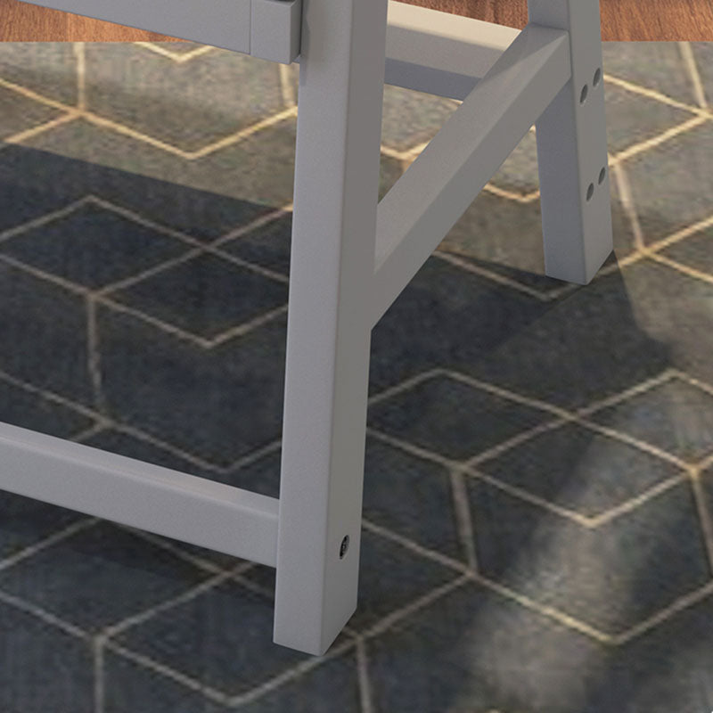 Contemporary Style Kitchen Chair Dining Arm Side Chairs with Wooden Legs