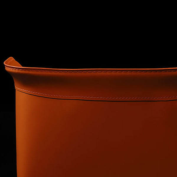 Contemporary Leather Dining Chair Arm Wingback Side Chair for Home Use