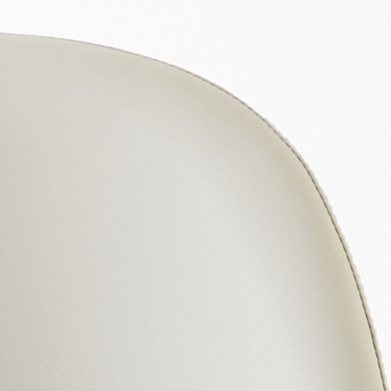 Glam Wood Dining Armless Chair Faux Leather Dining Chairs for Restaurant Use