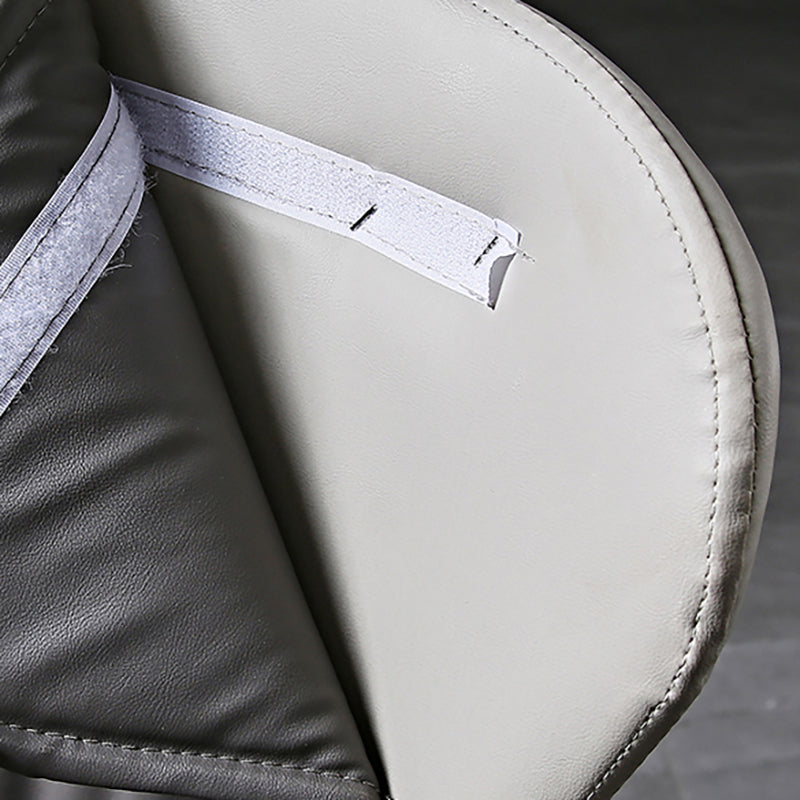 Industrial PU Leather Dining Chairs Solid Back Chair for Home