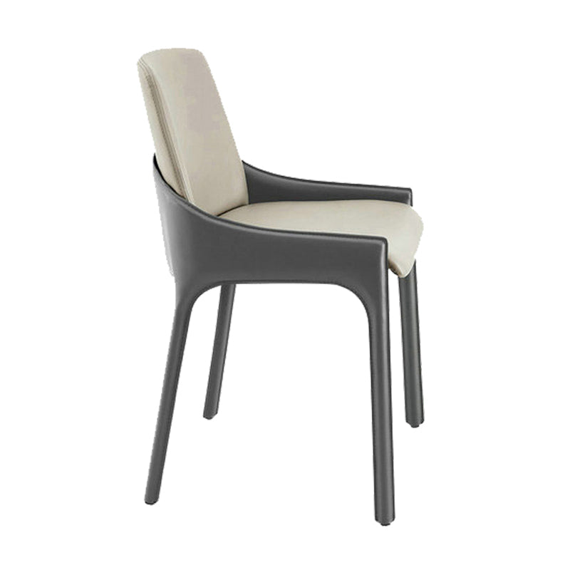 Contemporary Metal Dining Chair Upholstered Dining Side Chair for Restaurant Use