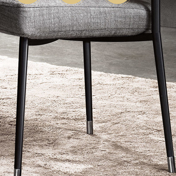 Contemporary Chairs Open Back Dining Side Chairs with Metal Legs for Kitchen