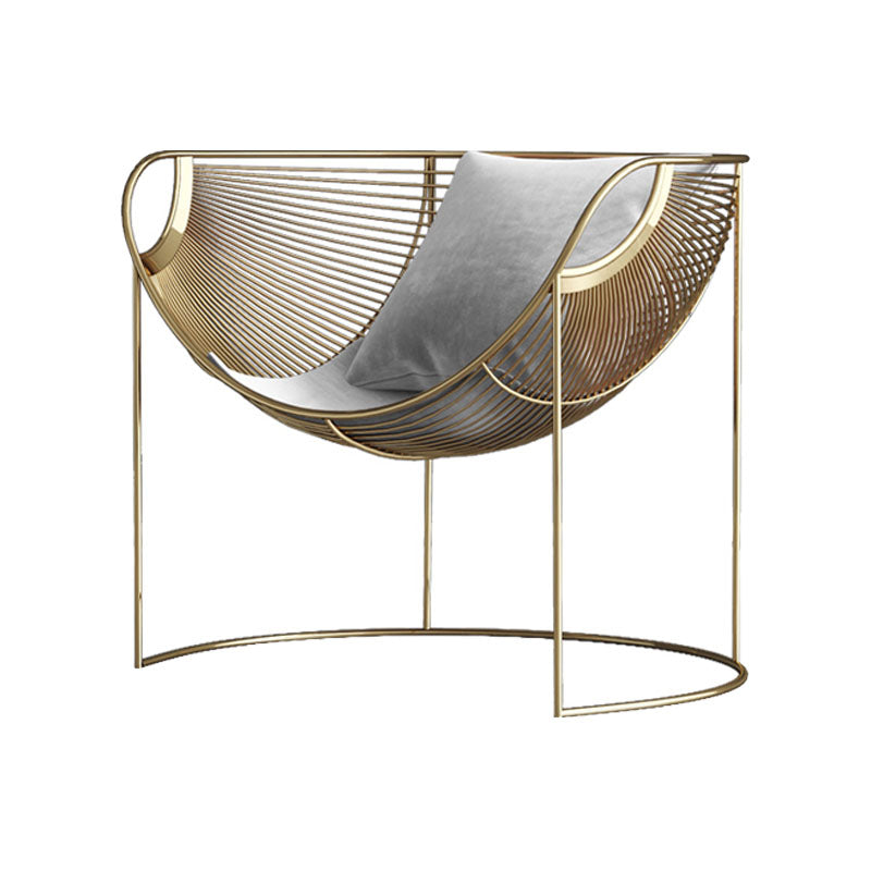 Nordic Style Metal Dining Room Chair Velvet Dining Chair for Restaurant Use