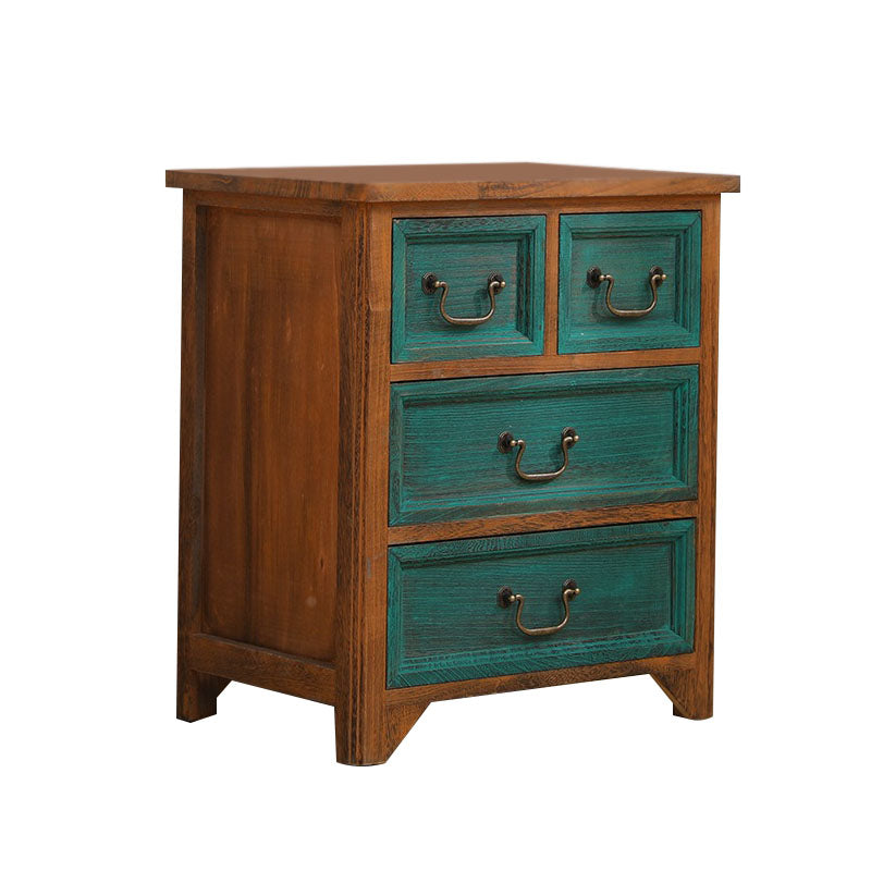 14" W Vintage Solid Wood Lingerie Chest Vertical Storage Chest with Drawers