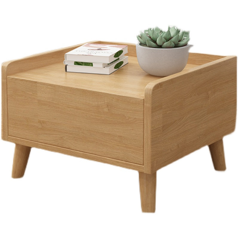 16" W Nightstand Wooden Closed Storage Night Table for Bedroom