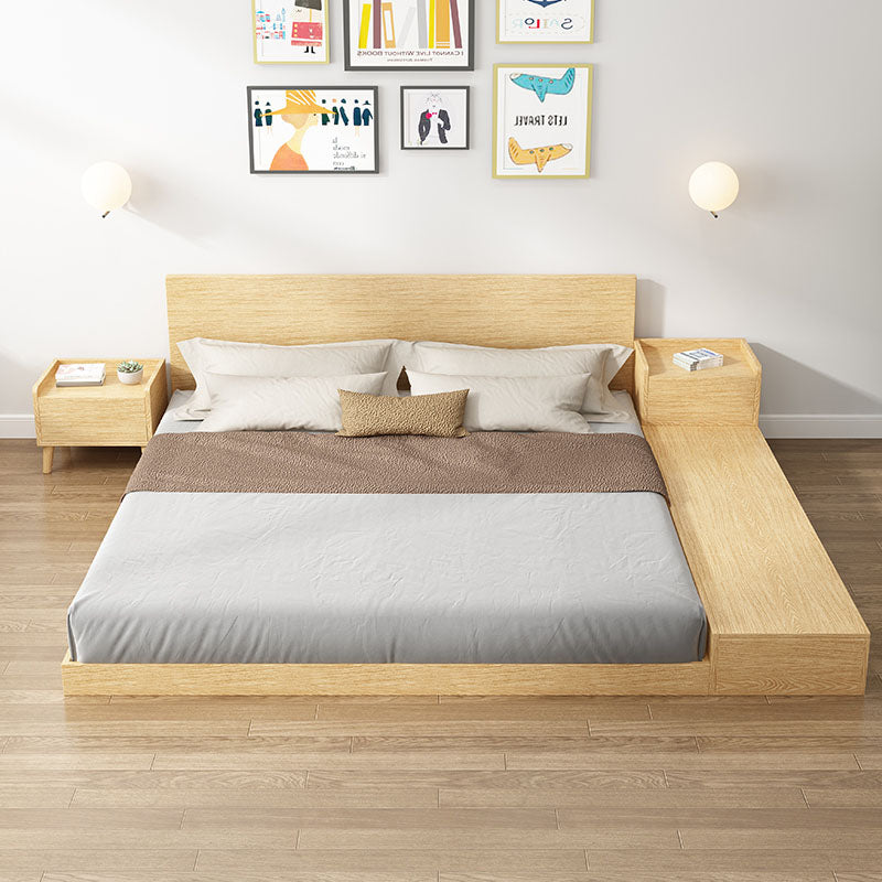 16" W Nightstand Wooden Closed Storage Night Table for Bedroom