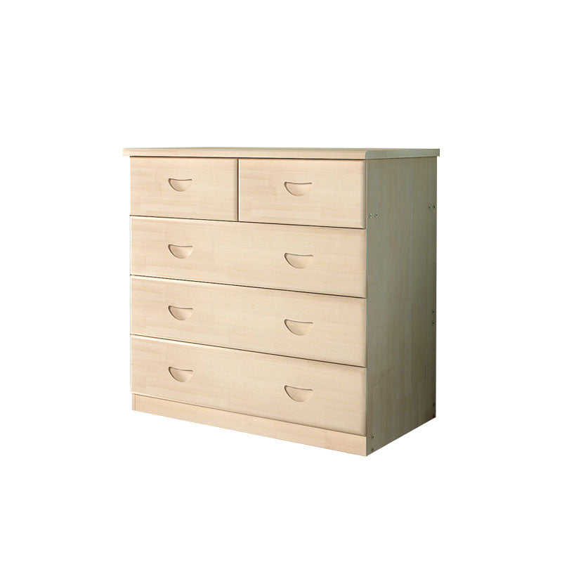 Modern Pine Wood Lingerie Chest 18" W Vertical Storage Chest with Drawers