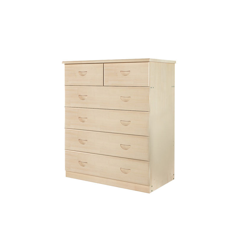 Modern Pine Wood Lingerie Chest 18" W Vertical Storage Chest with Drawers