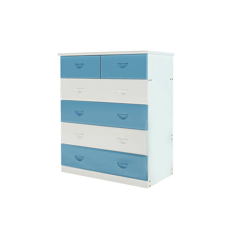 Modern Pine Wood Lingerie Chest 18" W Vertical Storage Chest with Drawers