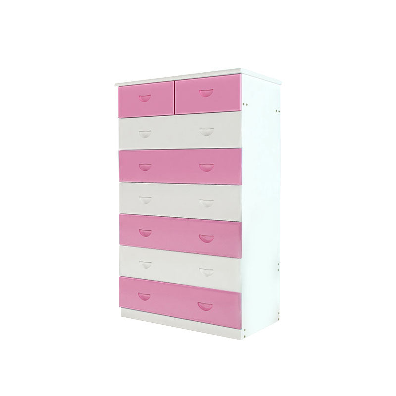 Modern Pine Wood Lingerie Chest 18" W Vertical Storage Chest with Drawers