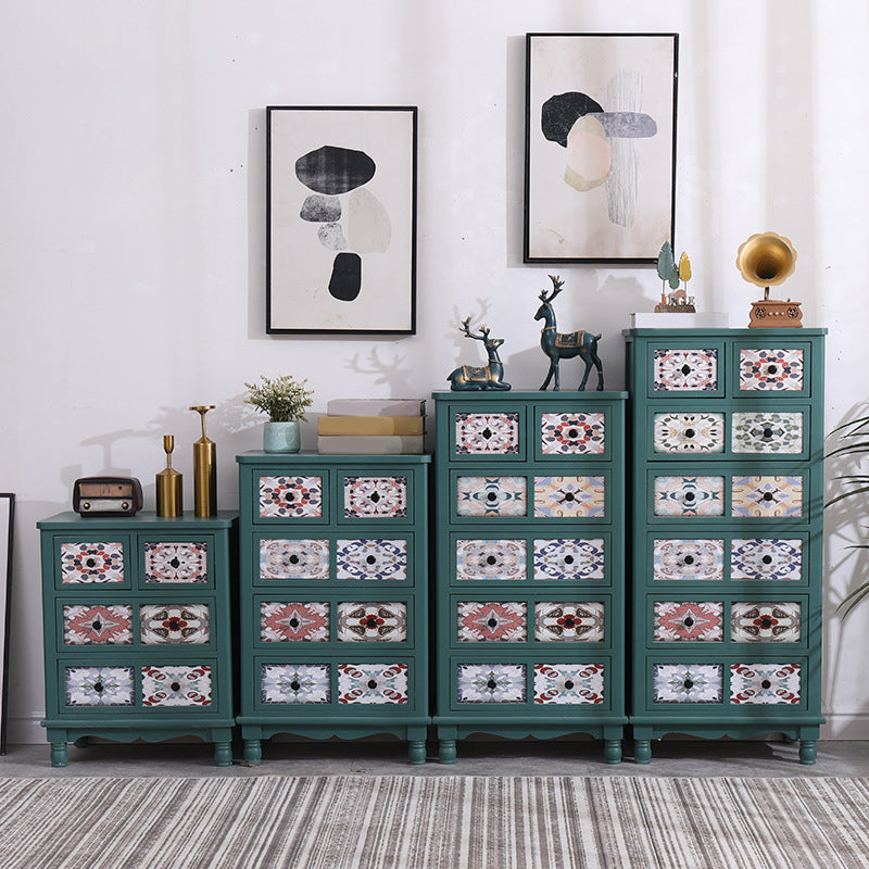 13.5" W Traditional Wooden Lingerie Chest Vertical Storage Chest with Drawers