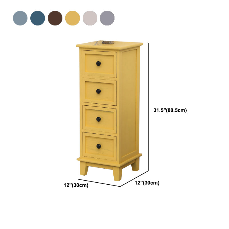 12" W Traditional Wood Lingerie Chest Vertical Storage Chest with Drawers