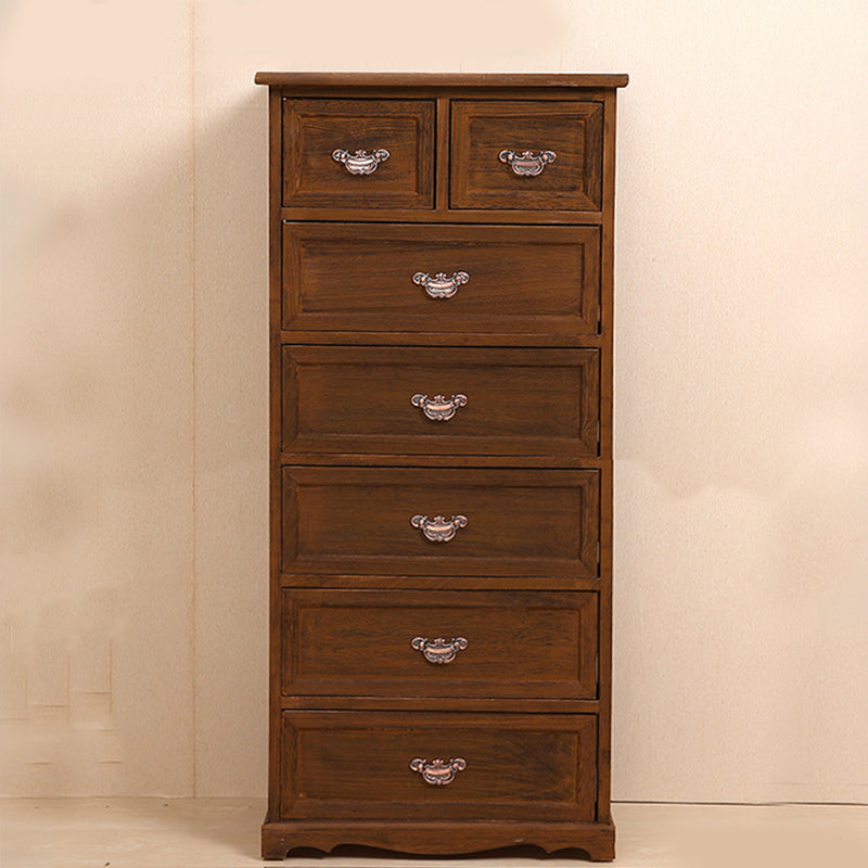 14" W Wooden Lingerie Chest Traditional Storage Chest with Drawers