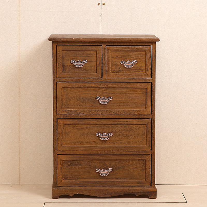 14" W Wooden Lingerie Chest Traditional Storage Chest with Drawers