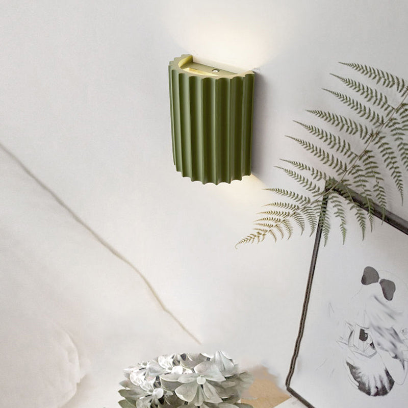 Contemporary Polish Finish Lighting Flush Mount Wall Light for Living Room