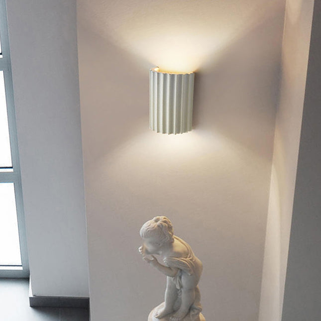 Contemporary Polish Finish Lighting Flush Mount Wall Light for Living Room
