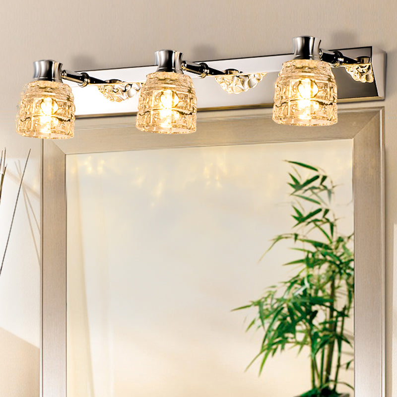 Crystal Wall Sconce Lighting Simple Style Wall Mounted Lighting for Bathroom