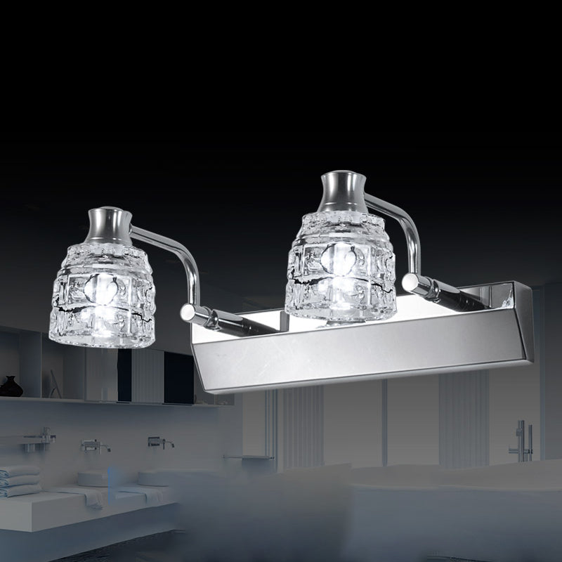 Crystal Wall Sconce Lighting Simple Style Wall Mounted Lighting for Bathroom