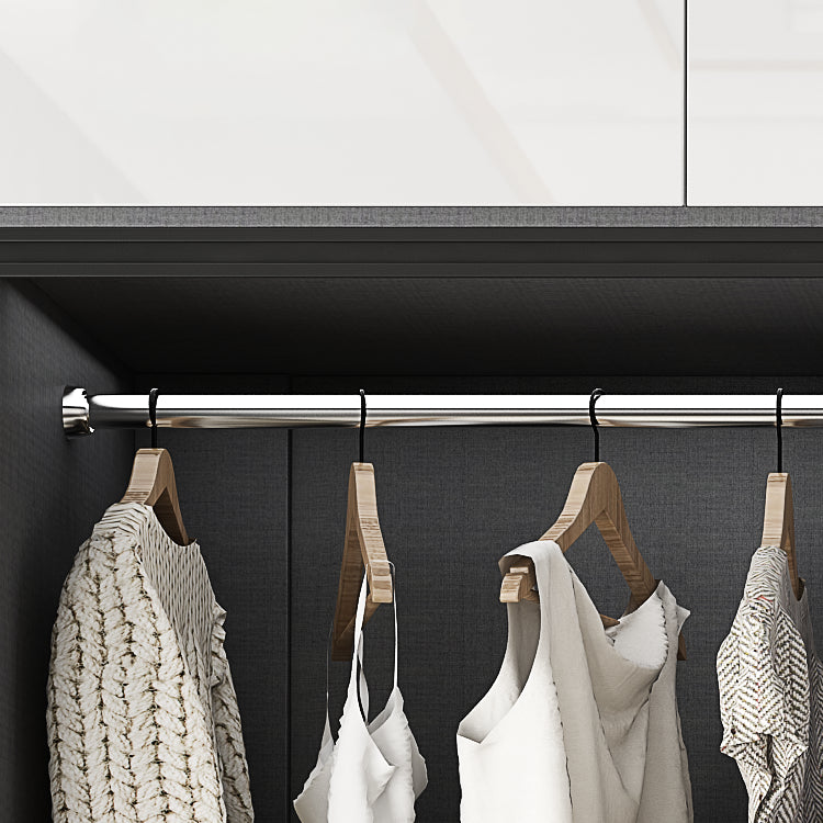 Mirrored Finish Cabinet with Glass Door Modern Interior Storage Cabinet