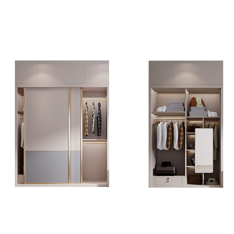 Sliding Wooden Wardrobe Cabinet Contemporary Wardrobe Armoire