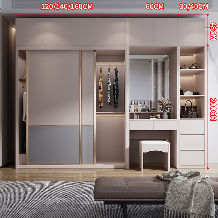 Sliding Wooden Wardrobe Cabinet Contemporary Wardrobe Armoire