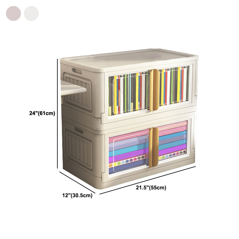 Contemporary Plastic Storage Cabinet Hinged Cabinet for Bedroom