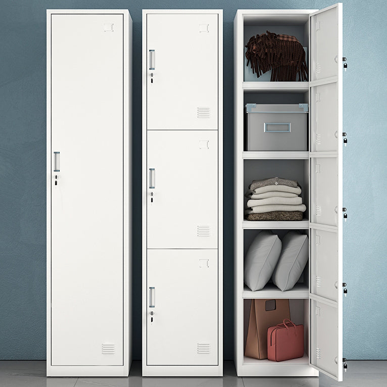 Contemporary Metal Wardrobe Cabinet Hinged Wardrobe Armoire for Home