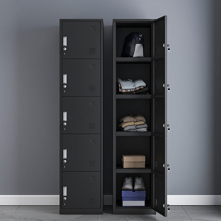 Contemporary Metal Wardrobe Cabinet Hinged Wardrobe Armoire for Home