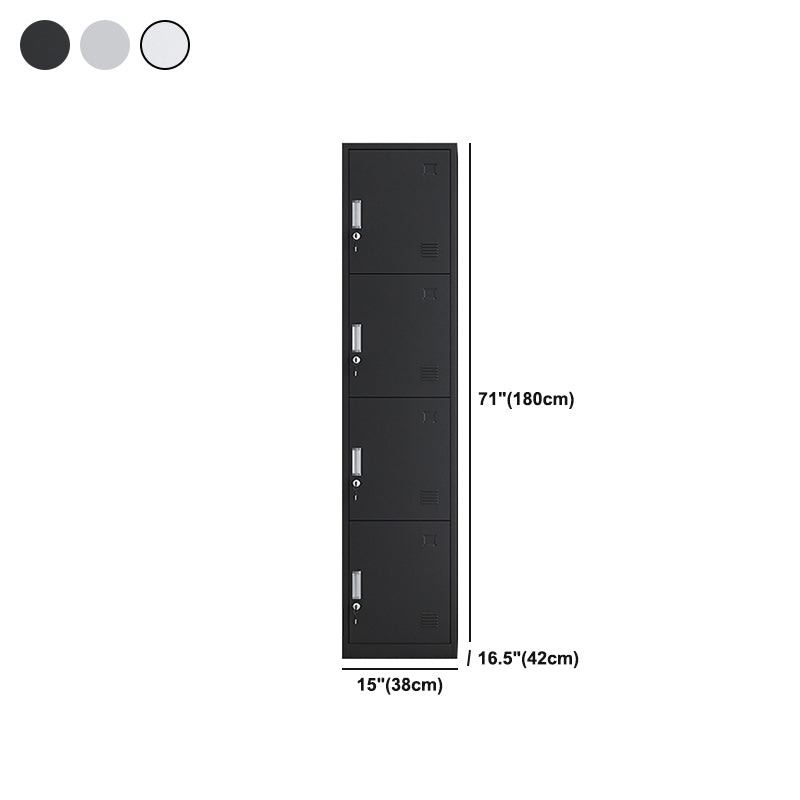 Contemporary Metal Wardrobe Cabinet Hinged Wardrobe Armoire for Home