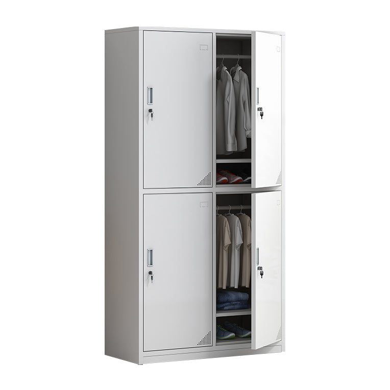 Hinged Contemporary Wardrobe Cabinet Metal Wardrobe Armoire for Home