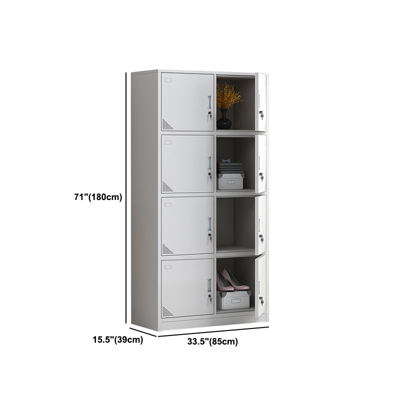 Hinged Contemporary Wardrobe Cabinet Metal Wardrobe Armoire for Home