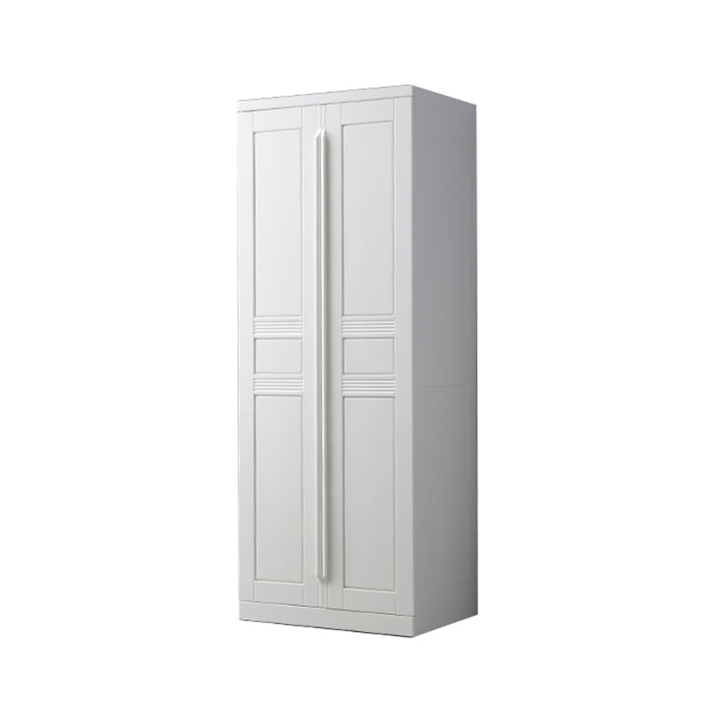 Rubberwood Wardrobe Closet with Shelves Traditional Wardrobe Cabinet