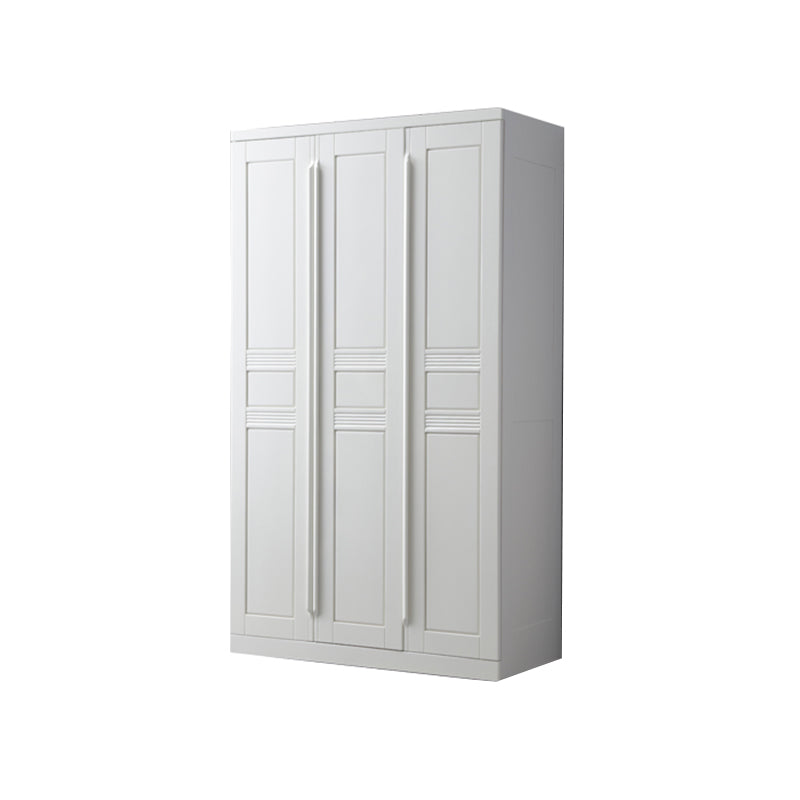 Rubberwood Wardrobe Closet with Shelves Traditional Wardrobe Cabinet