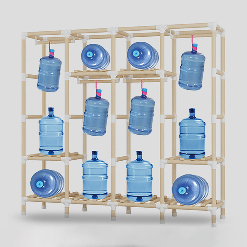 Contemporary Style Wardrobe Solid Wood Wardrobe Closet with Legs