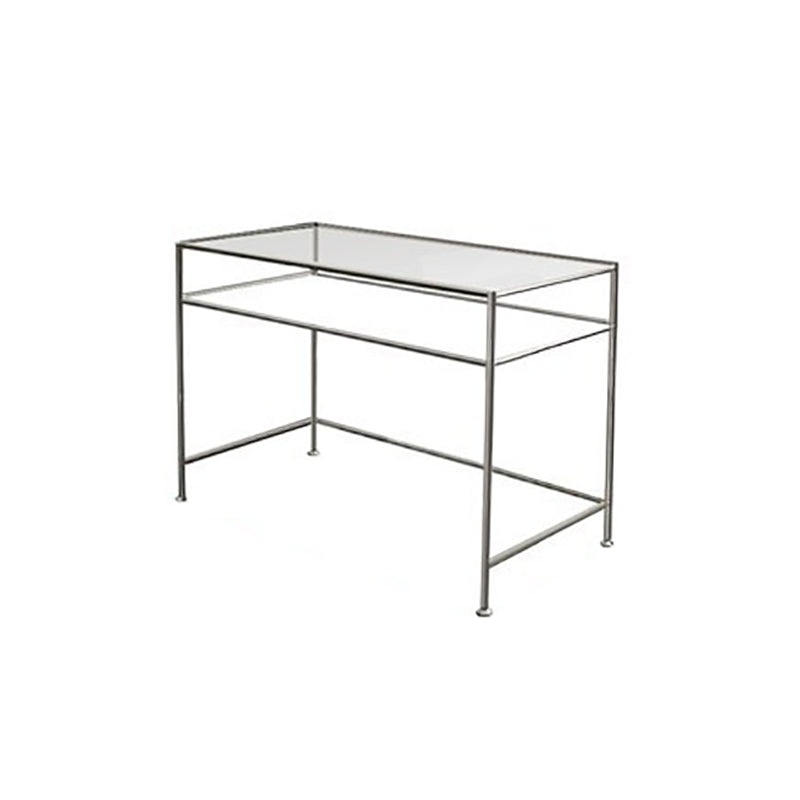 Rectangular 31.5"H Writing Desk Bedroom Laptop Table with Shelf