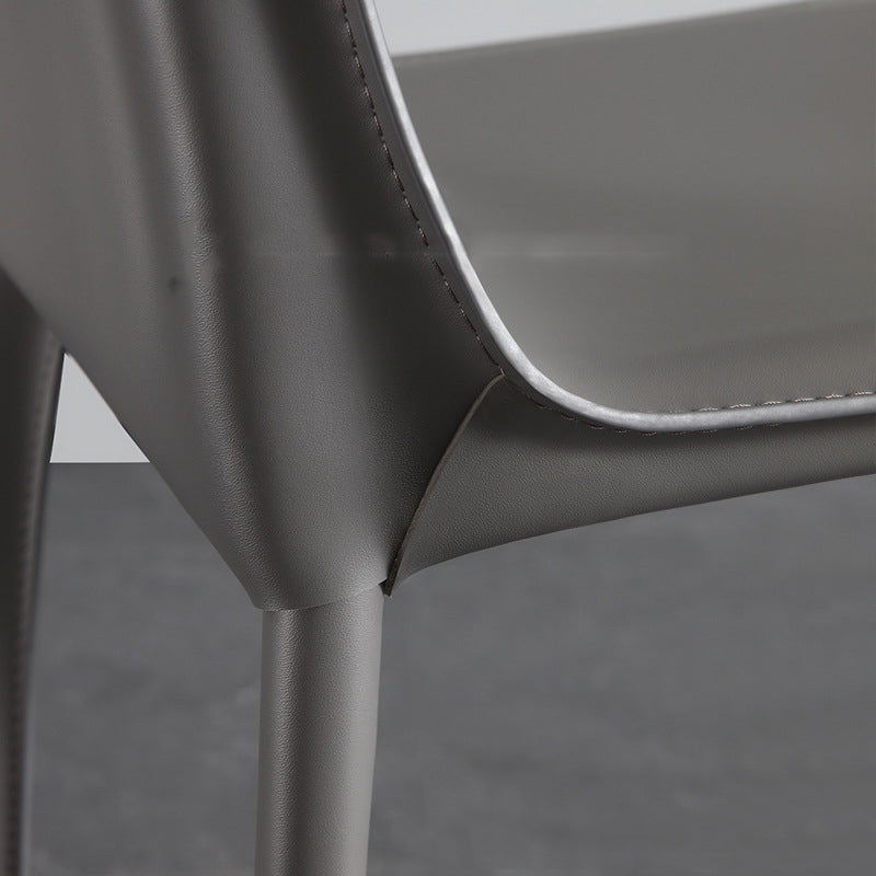 Modern Style Low Back Bar-stool Pu Leather Counter Bar Stool with Metal Legs